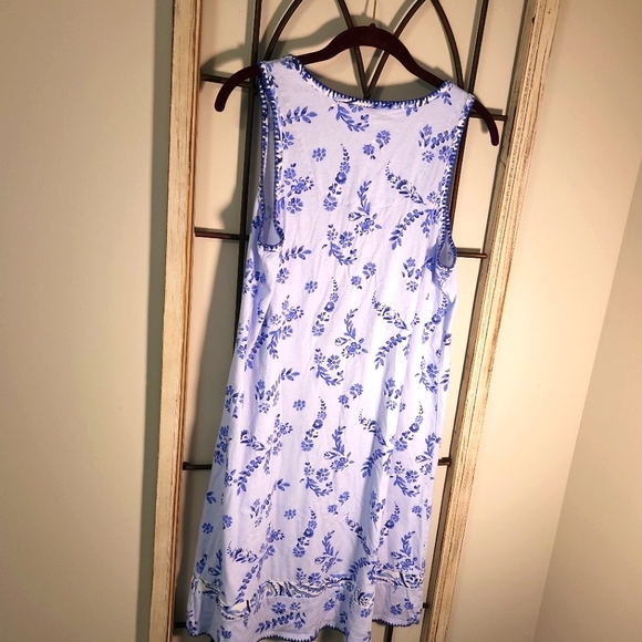 Carole Hochman Blue Floral Robe & Nightgown Set S - Picture 8 of 12